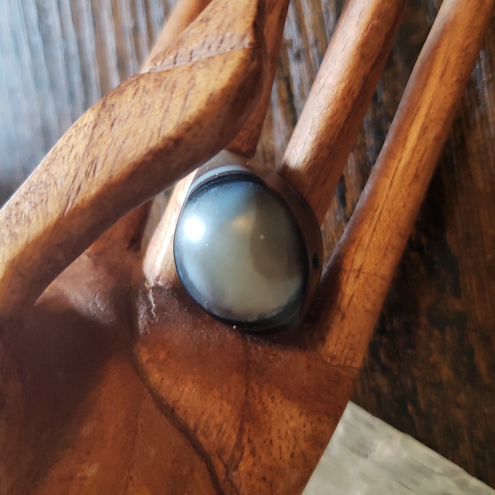 Rare Gobi Desert Natural Miraculous Eye Agate Drilled Cabochan